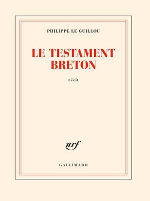 cover image of Le testament breton